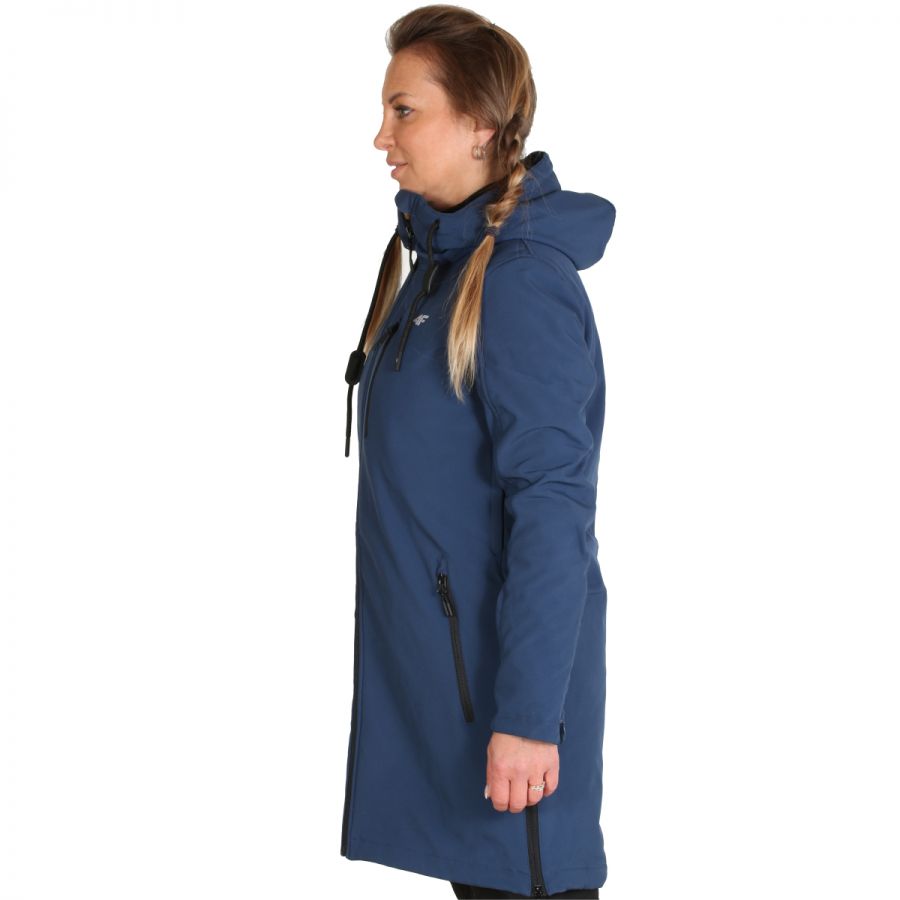 4F Inez Softshelljakke Lang, Dame, Blue 4F Inez Softshelljakke Lang, Dame, Blue