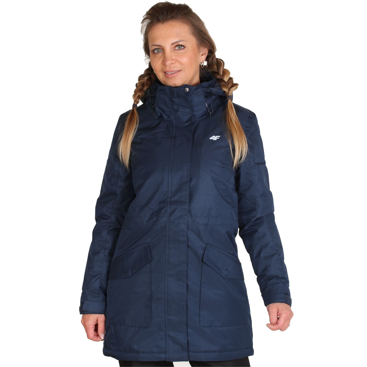4F Melanie Lang Vinterjakke, Dame, Navy 4F Melanie Lang Vinterjakke, Dame, Navy