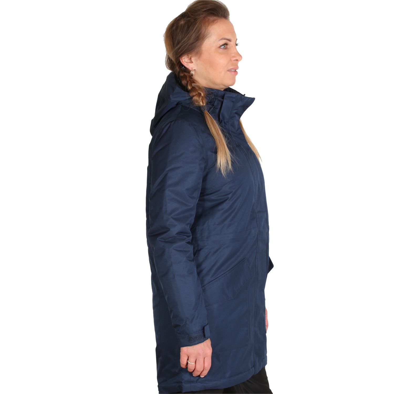 4F Melanie Lang Vinterjakke, Dame, Navy vinter jakke dame navy