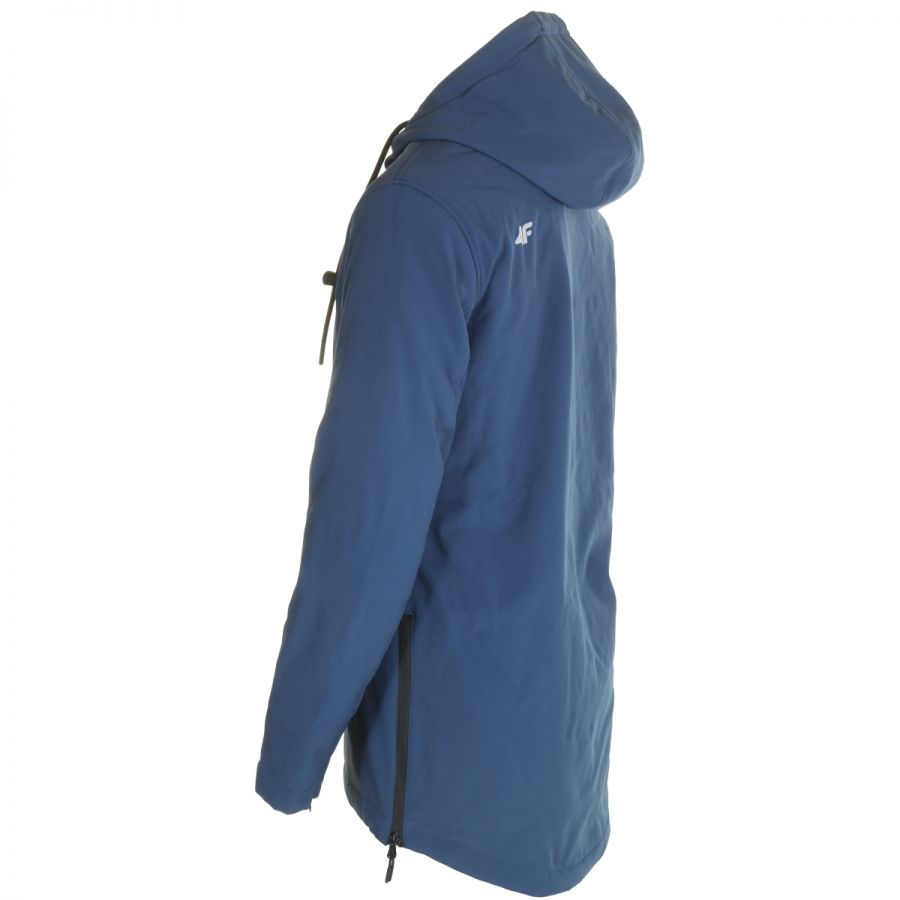 4F Rolf Softshelljakke Lang, Herre, Blue 4F Rolf Softshelljakke Lang, Herre, Blue