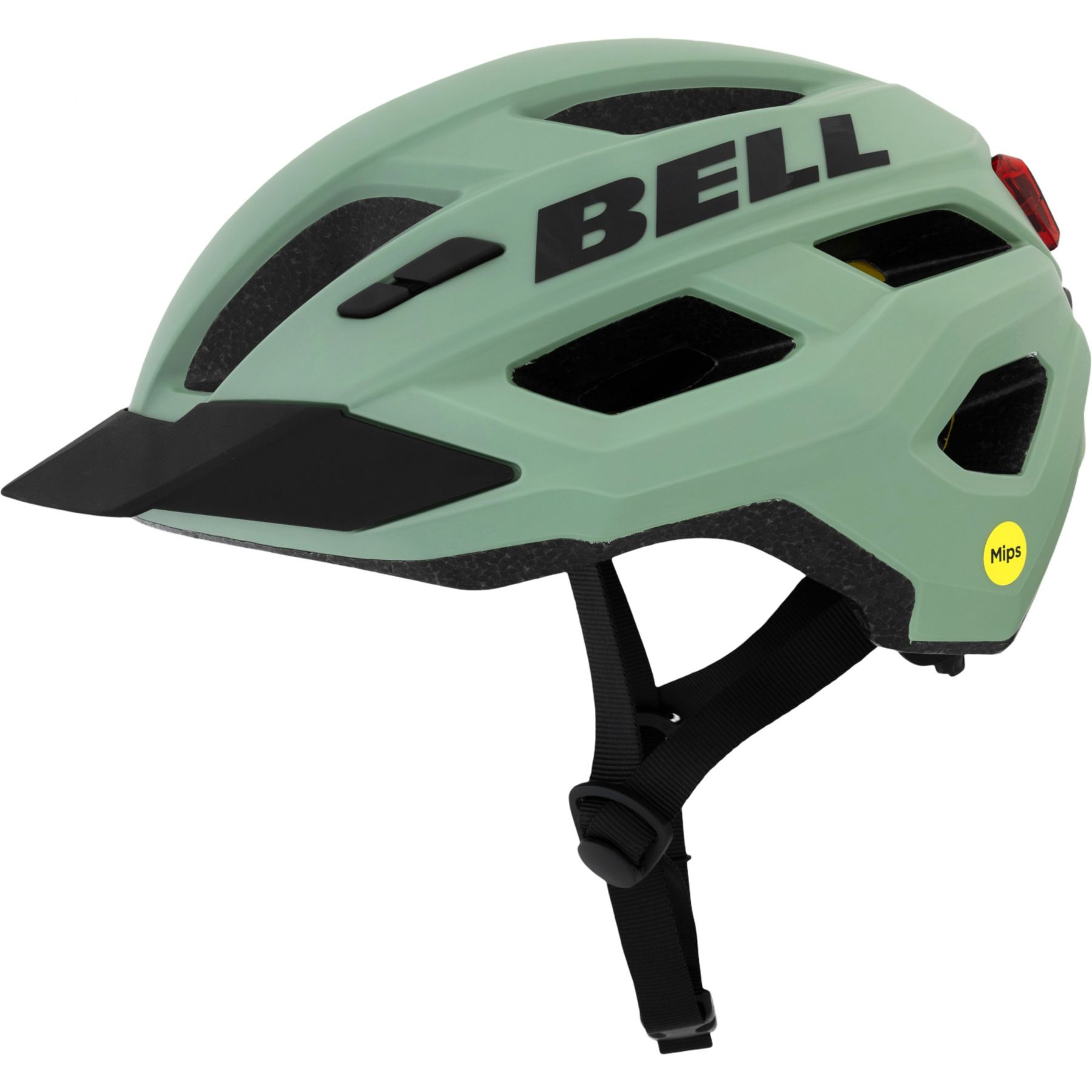 Bell Kick LED Mips, Sykkelhjelm, Green