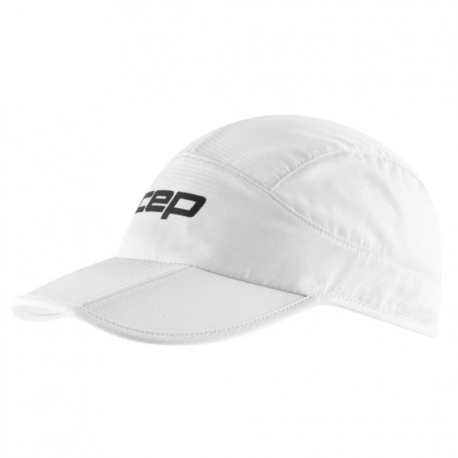 CEP Core Run Foldable Cap, løpecaps, Hvit
