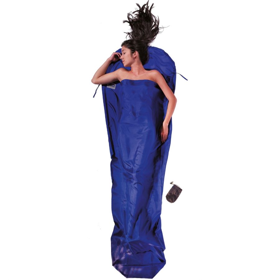 Cocoon MummyLiner, 100% silke, ultramarin blå