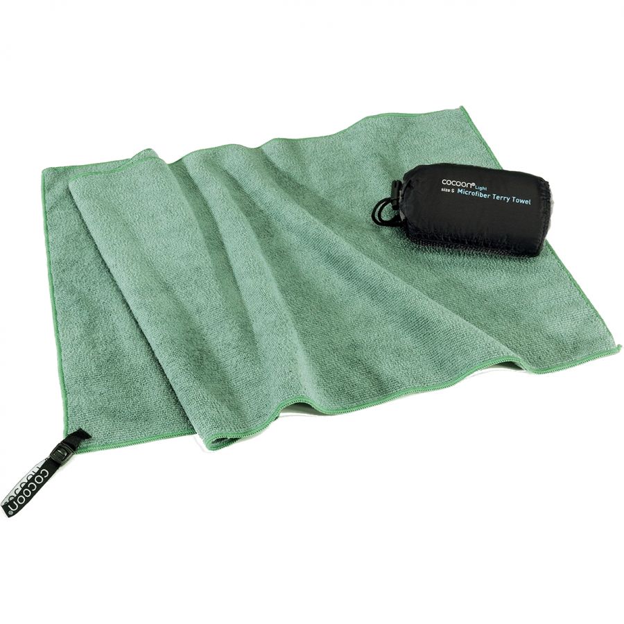 Cocoon Terry Towel Light, Microfiber Håndkle, bambusgrønn