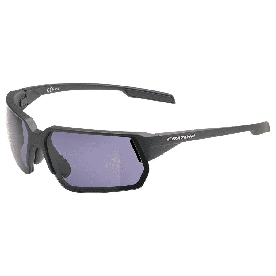 Cratoni C-Lite Color+ Lifestyle Grey Blue W/O Mirror, solbrille, matt sort