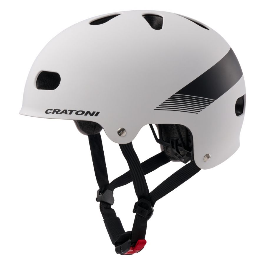 Cratoni C-Mate JR, sykkelhjelm, matt hvit/svart