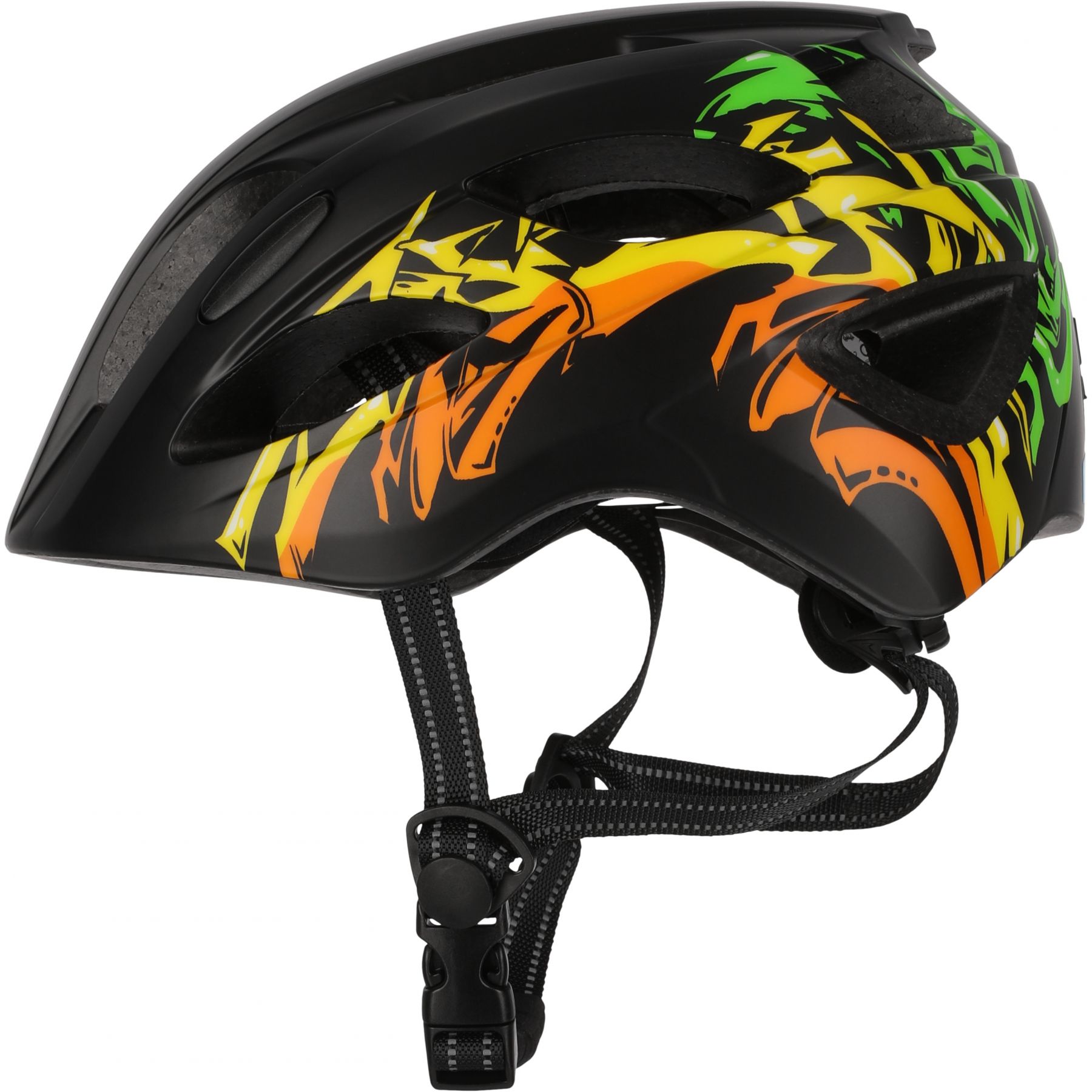 Crazy Safety Cool Grafitti, Sykkelhjelm, Junior, Black/Blue
