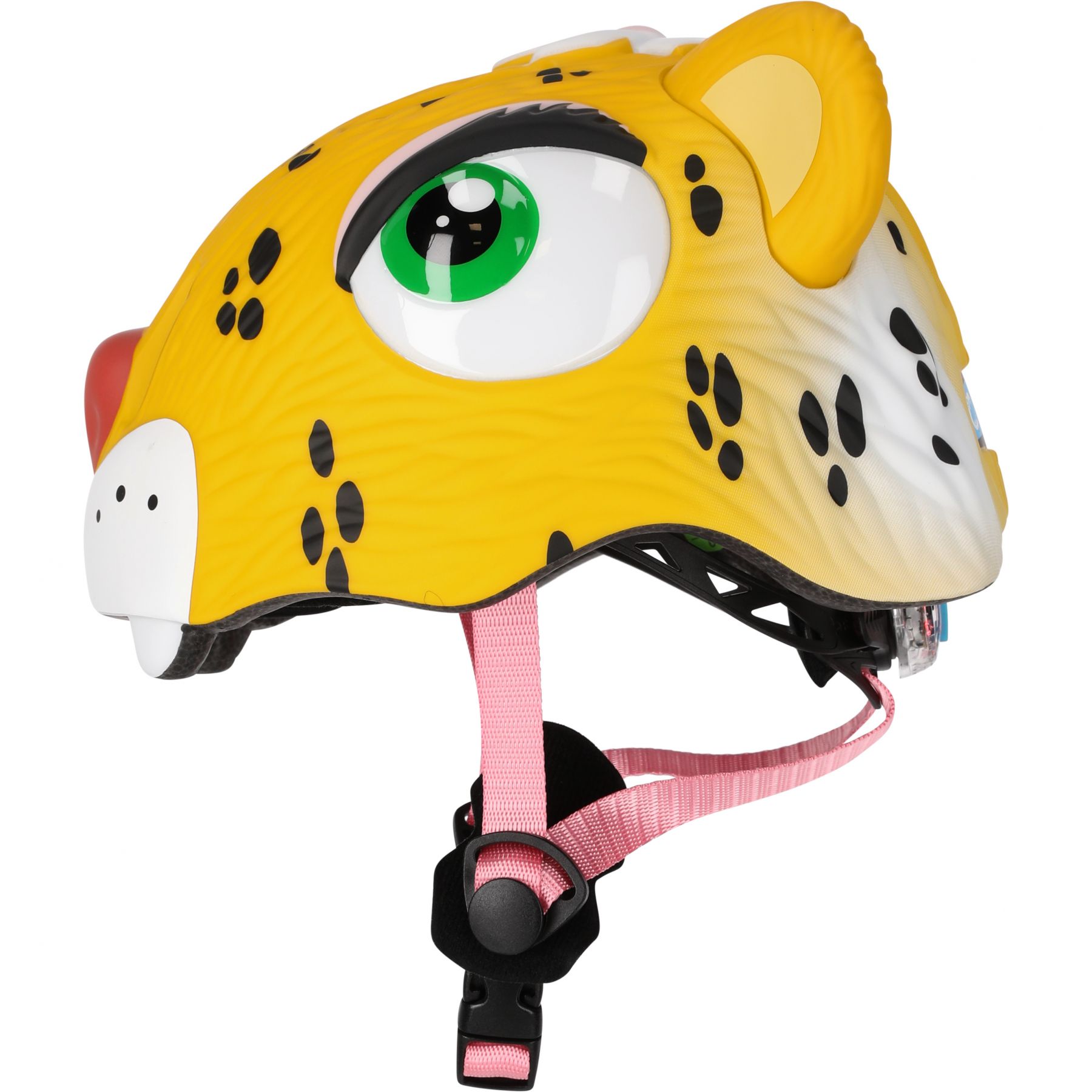 Crazy Safety Leopard, Sykkelhjelm, Junior, Yellow