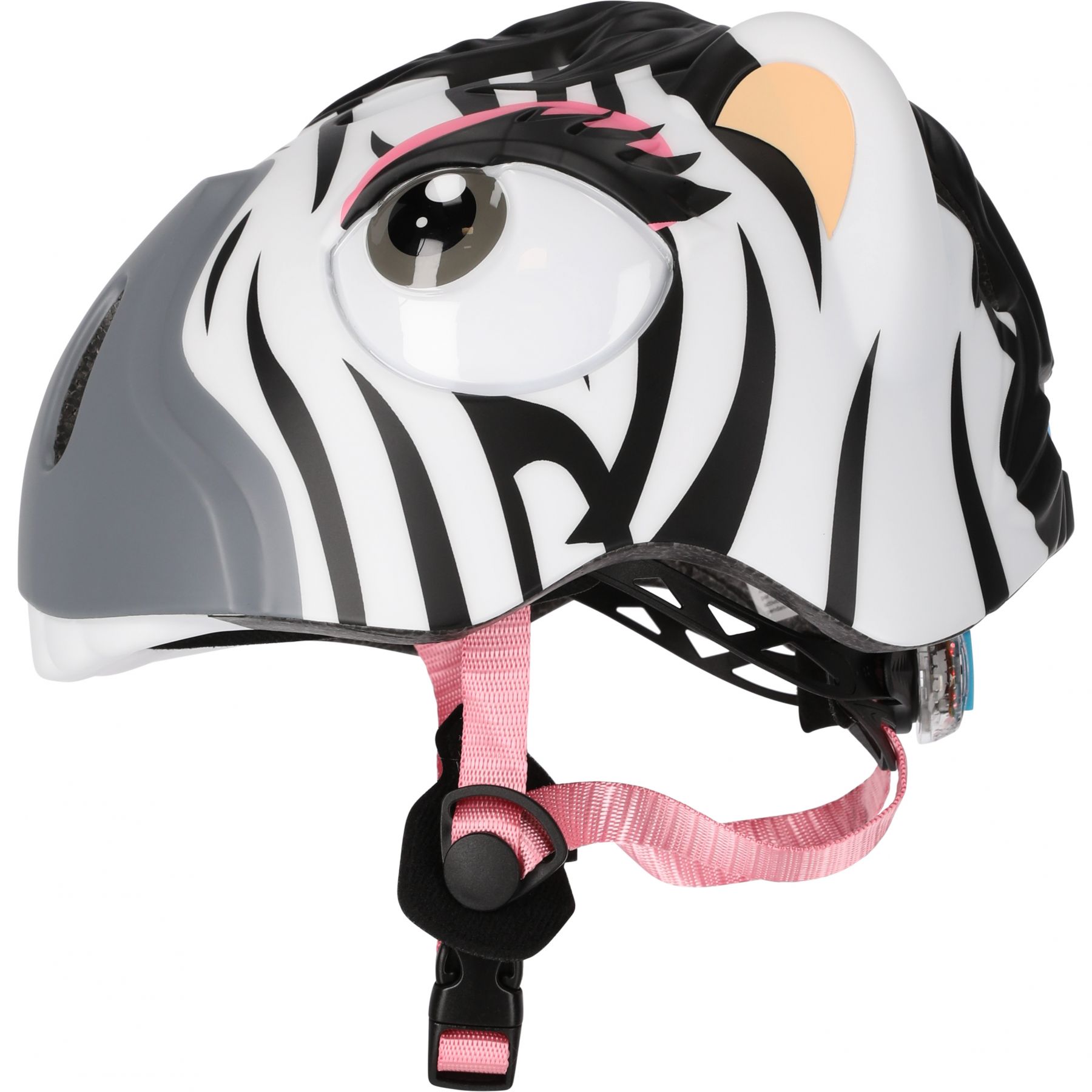 Crazy Safety Zebra, Sykkelhjelm, Junior, Black/White