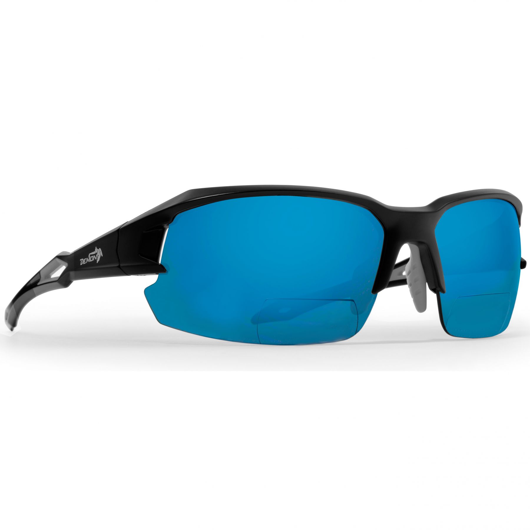 Demon Tiger Sun, Solbriller m. lesefelt, Matte Black Grey