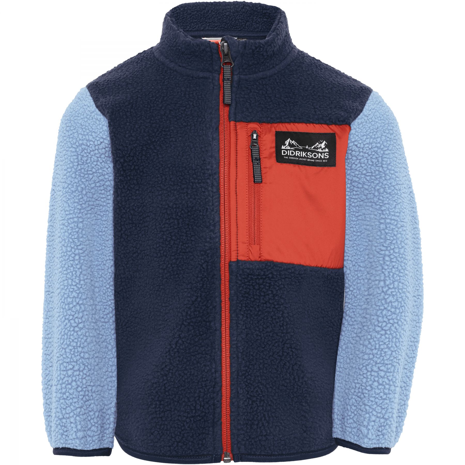 Didriksons Anten 2, Fleecejakke, Barn, Winter Blue