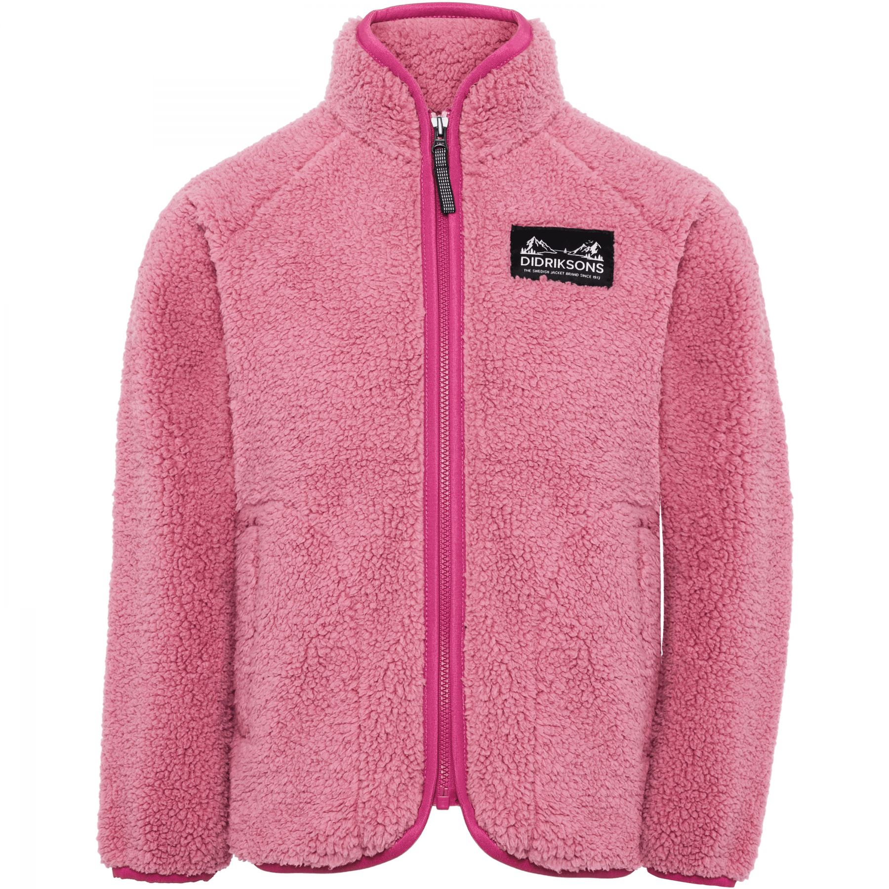 Didriksons Gibbs 2, Fleecejakke, Barn, Heather Pink/Cac