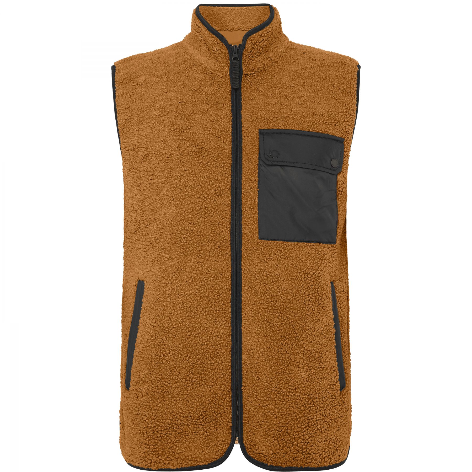 Didriksons Rasmus 2, Fleecevest, Herre, Spice Brown