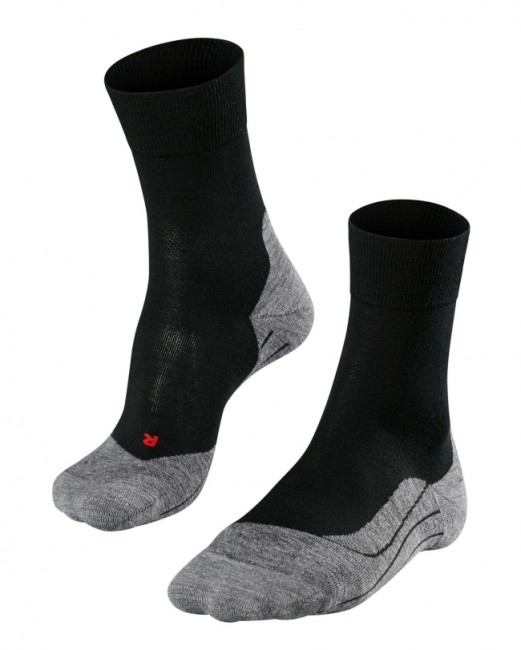 RU4 Wool M's Løpesokker med Demping, Black Mix Black Mix 46-48
