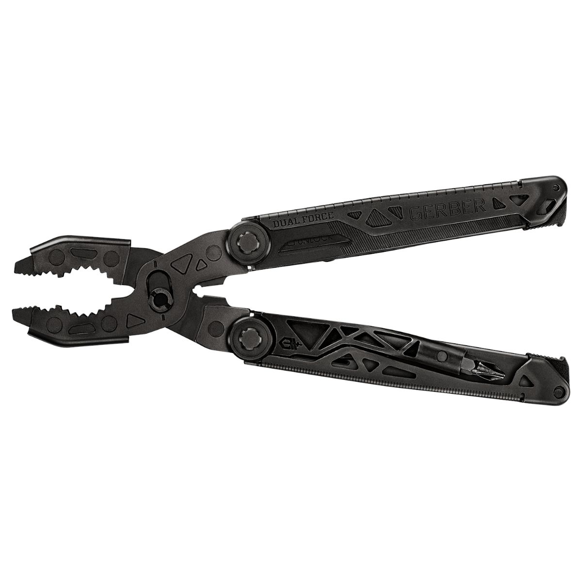 Gerber Dual Force Black, multitool, svart