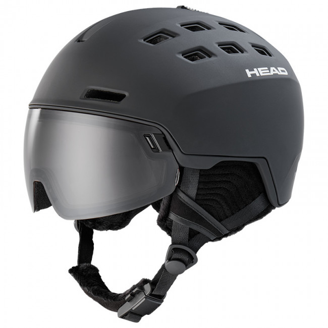 Head Radar 5K + SL, Skihjelm med Visir, Black