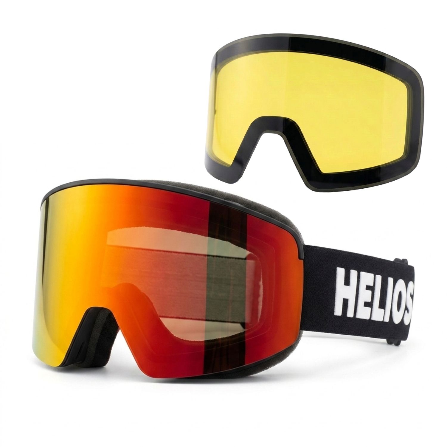 Helios View Magnet, Skibriller, Black/Red