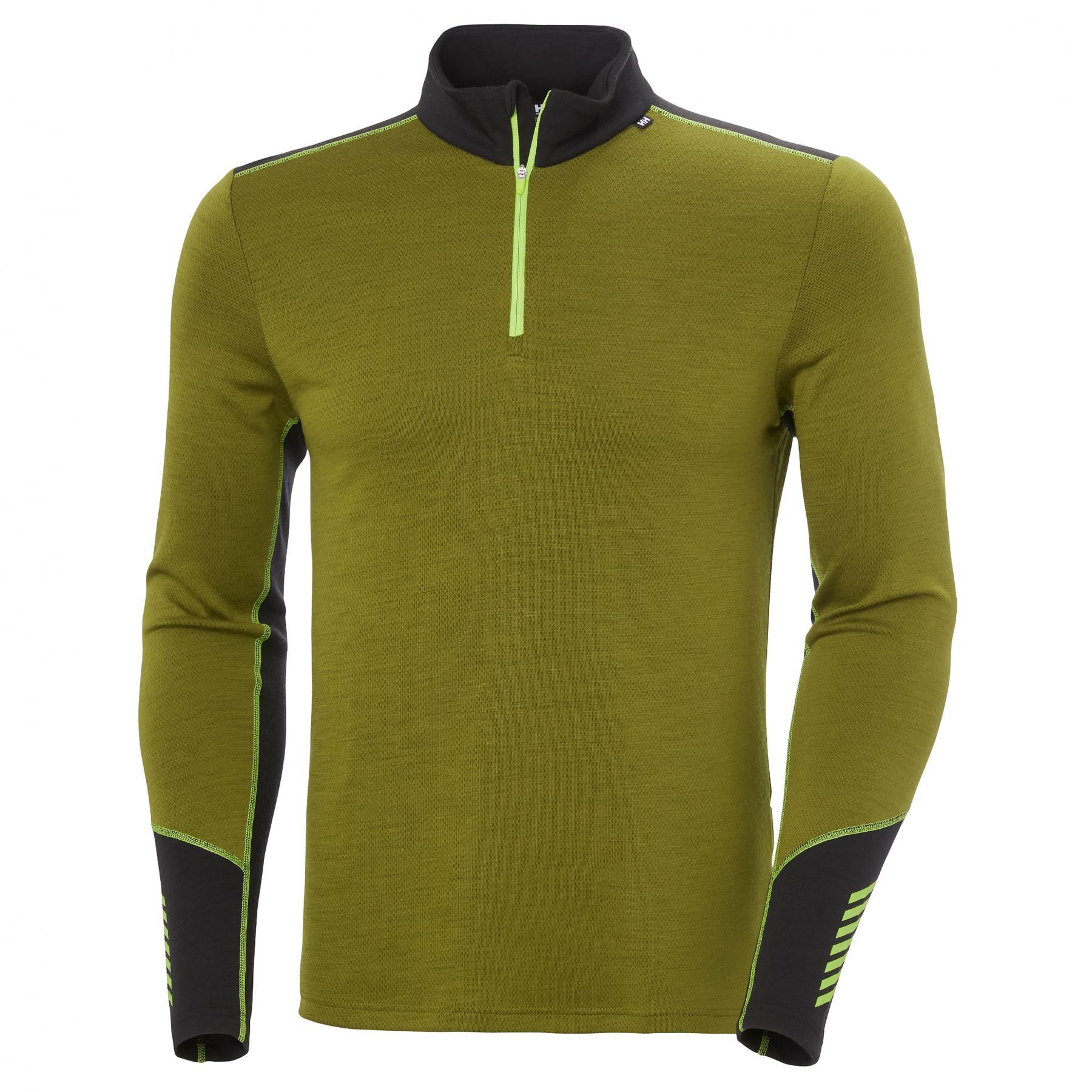 Helly Hansen Lifa Merino Midweight 1/2 zip, Herre, Olive Green