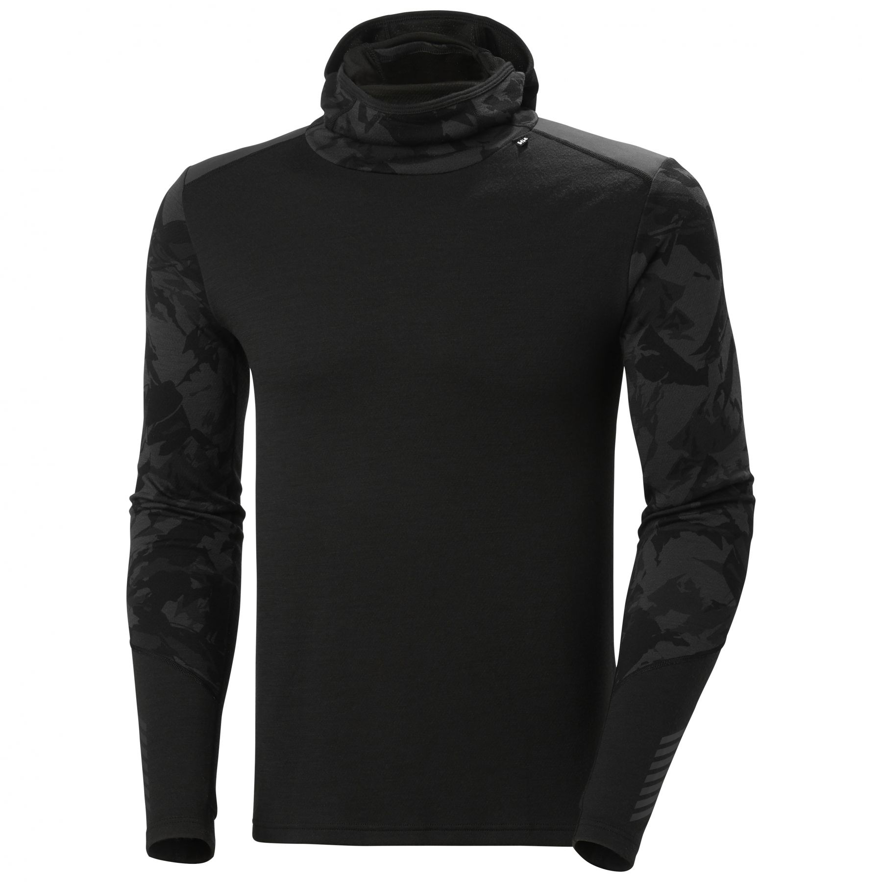 Lifa® Merino Balaklava Hettegenser Herre Svart L GråL