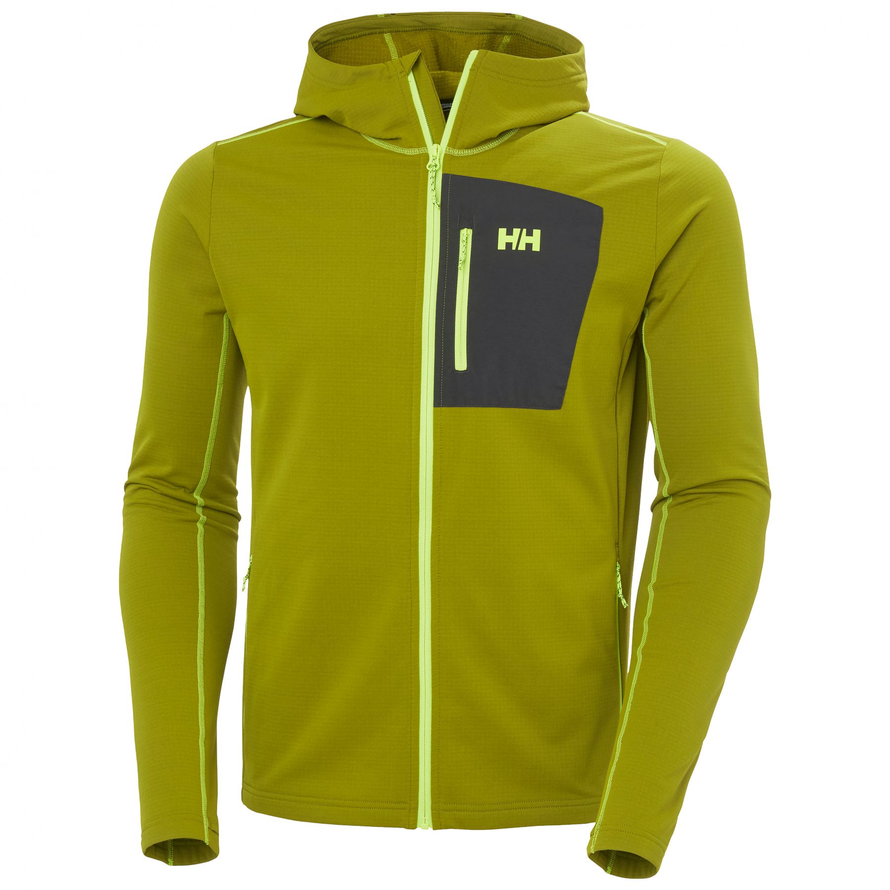 Helly Hansen Versalite Hooded, Fleecejakke, Herre, Olive Green