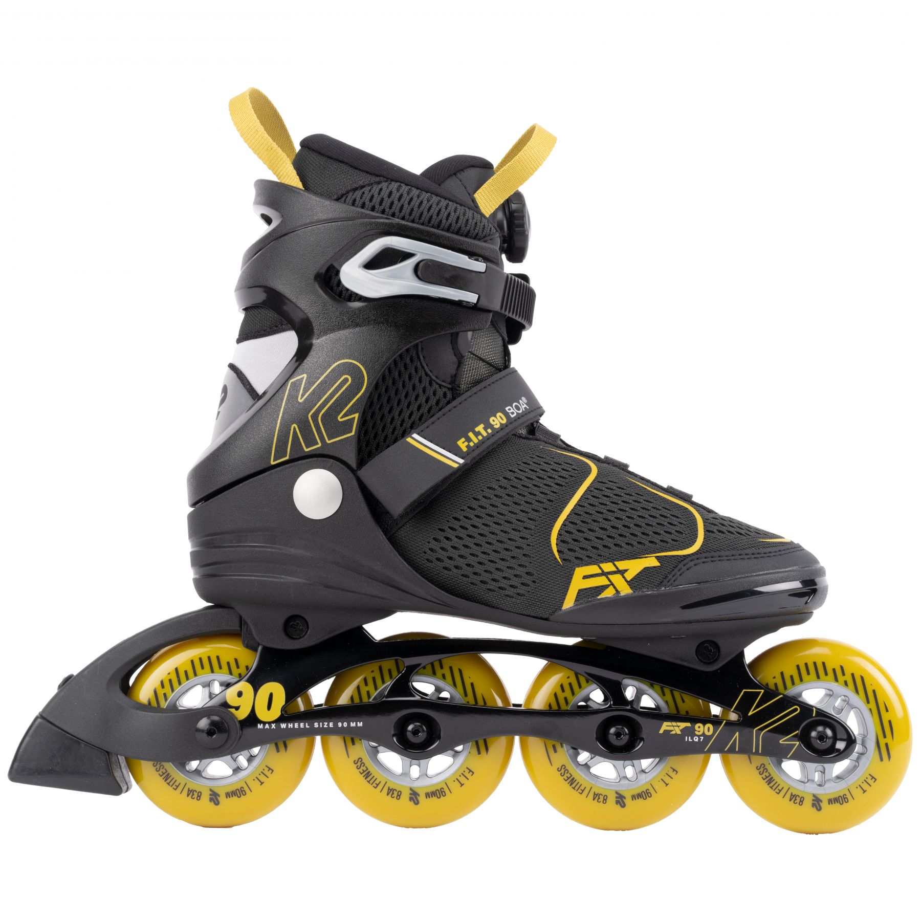 K2 F.I.T 90 BOA, Rulleskøyter, Herre, Black