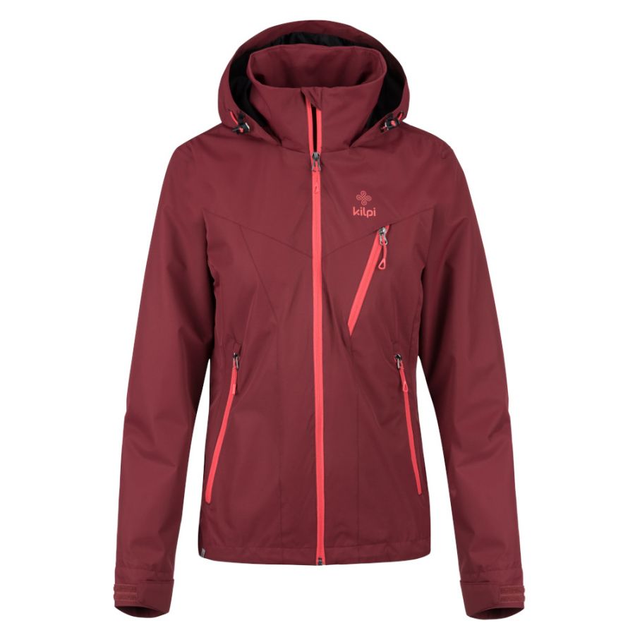 Kilpi Ortler Regnjakke, Dame, Dark Red Kilpi Deneri W Regnjakke, Dame, Black