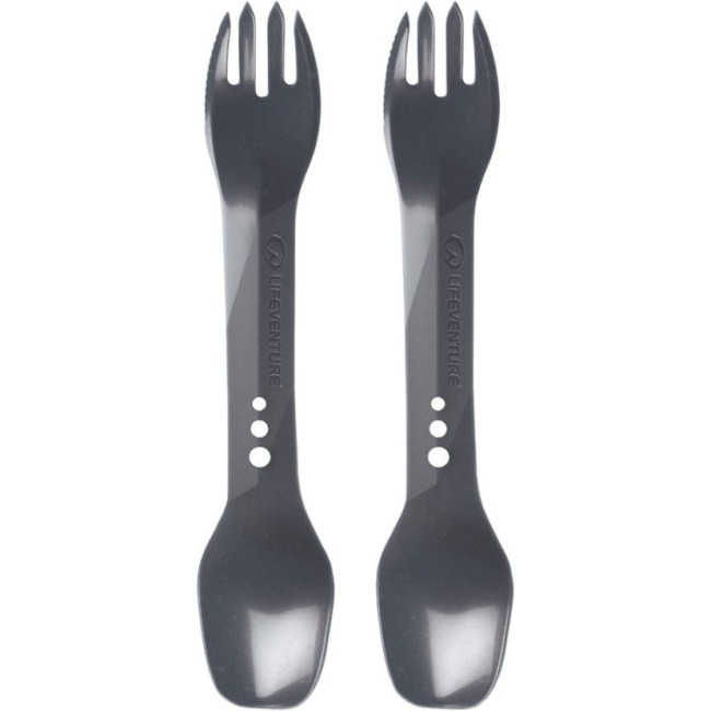 Lifeventure Ellipse Spork 2-Pack, bestikk, grå