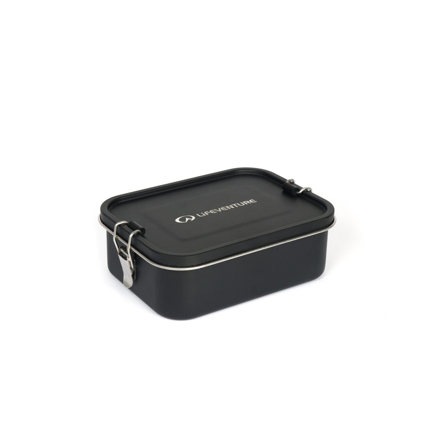 Lifeventure Stainless Steel Mess Tin Container, matboks, svart