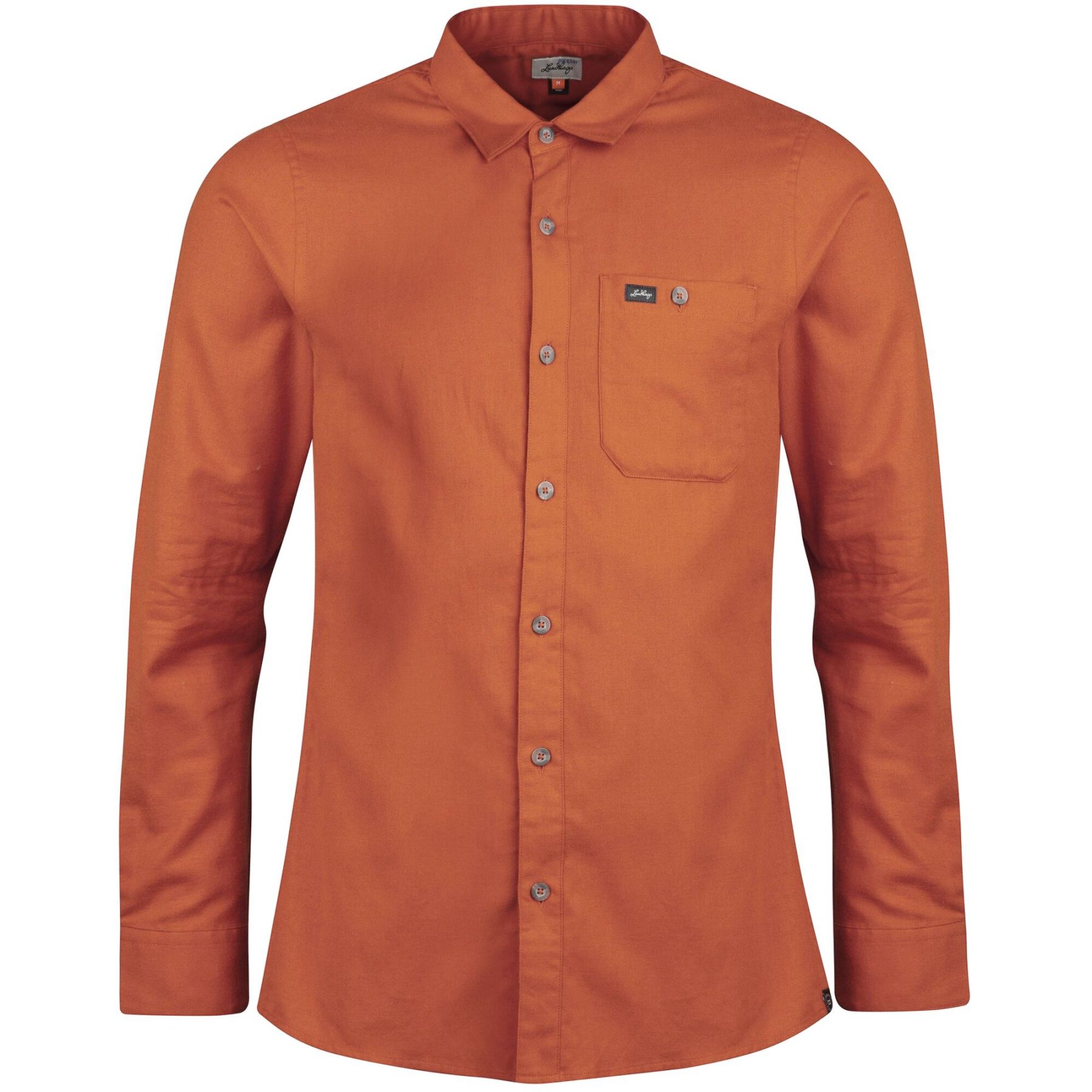 Lundhags Ekren Solid Ms LS Shirt, skjorte, herre, rød
