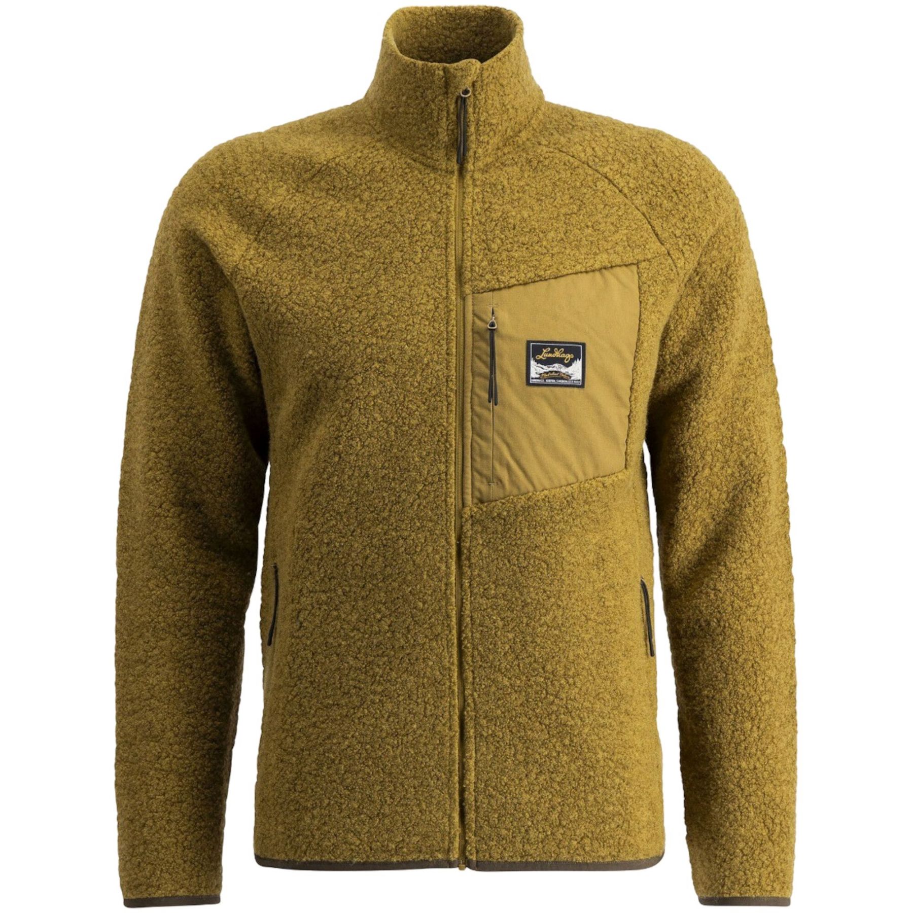 Flok Wool Pile Herre Olive 2XL