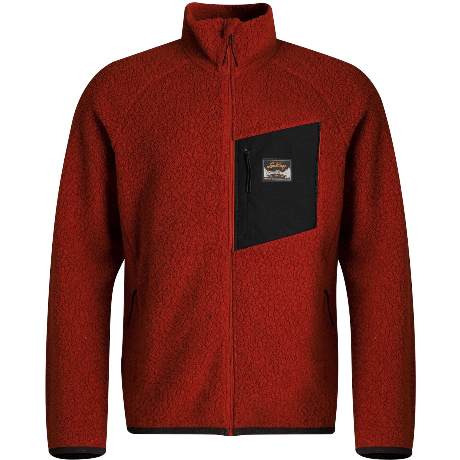 Lundhags Flok Wool Ms Pile, mellomlag, herre, rød