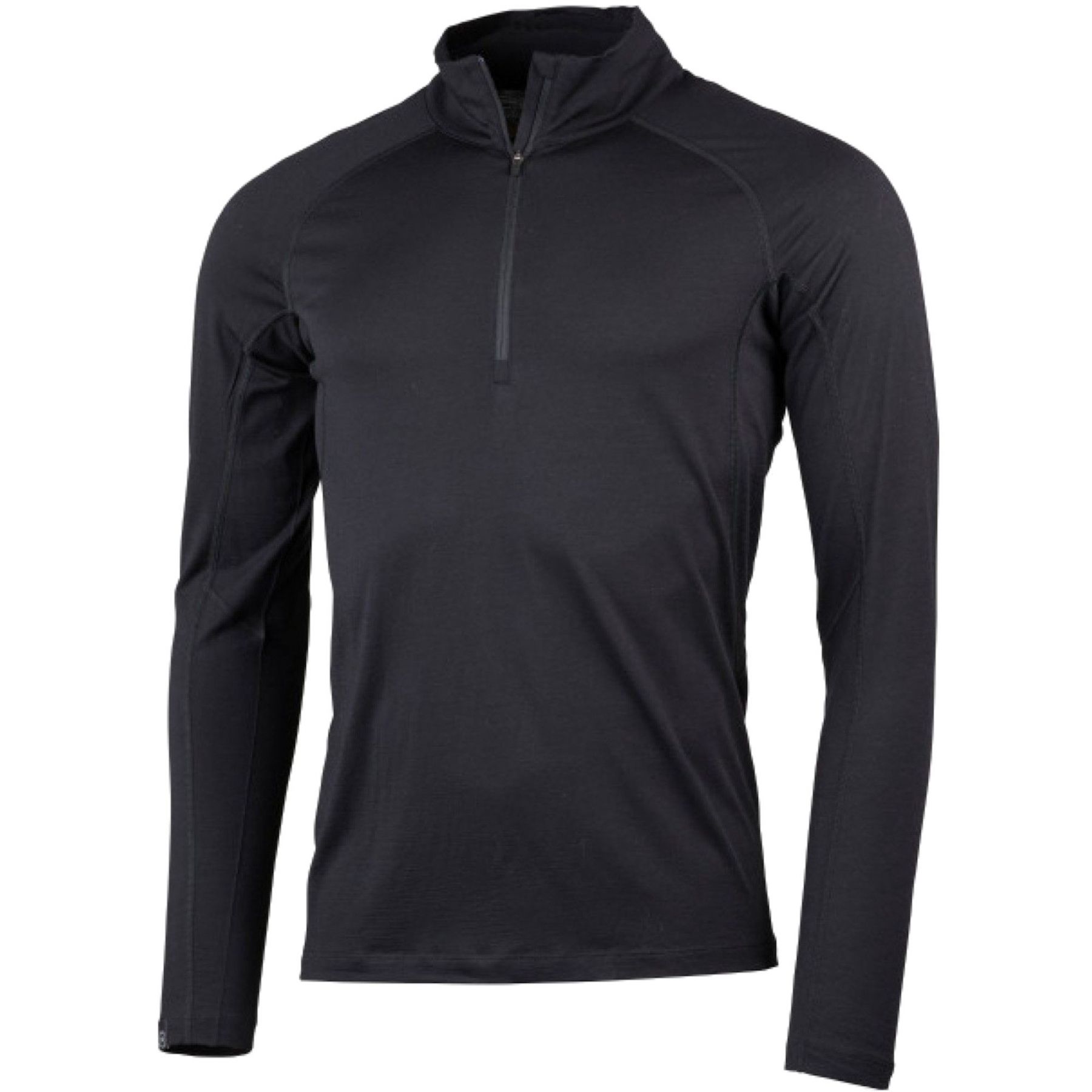 Lundhags Gimmer Merino Lt Ms 1/2 Zip, mellomlag, herre, svart