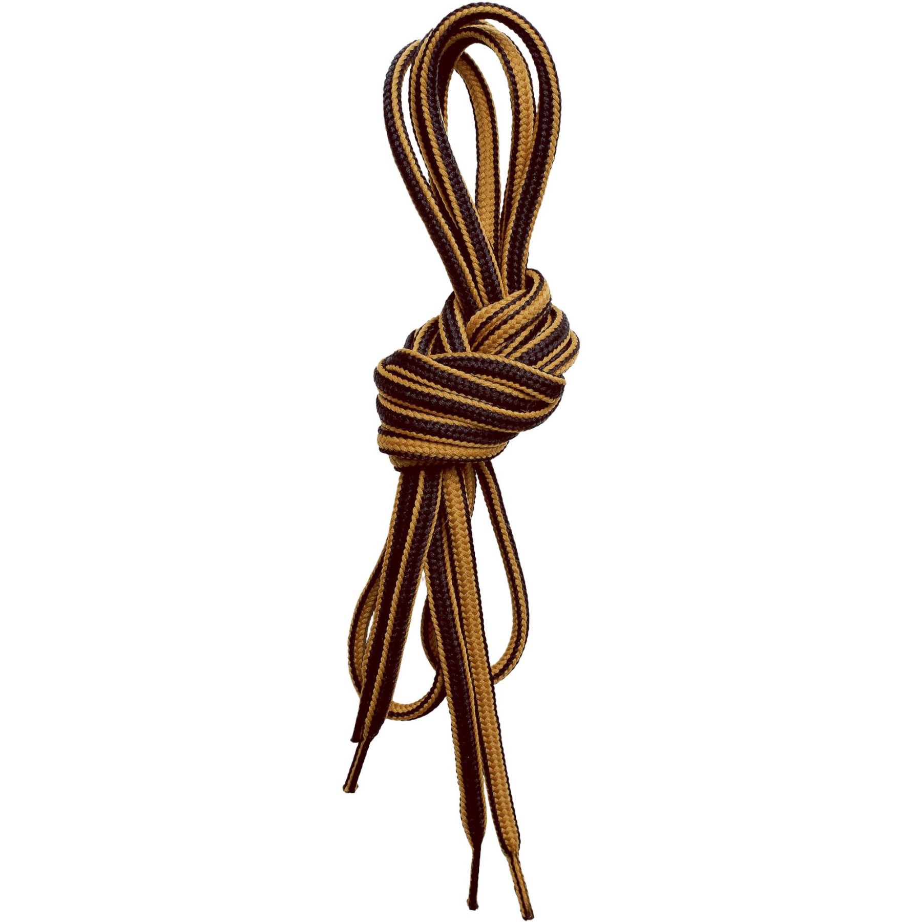 Lundhags Round Shoe Laces 130cm, skolisser, gul/brun