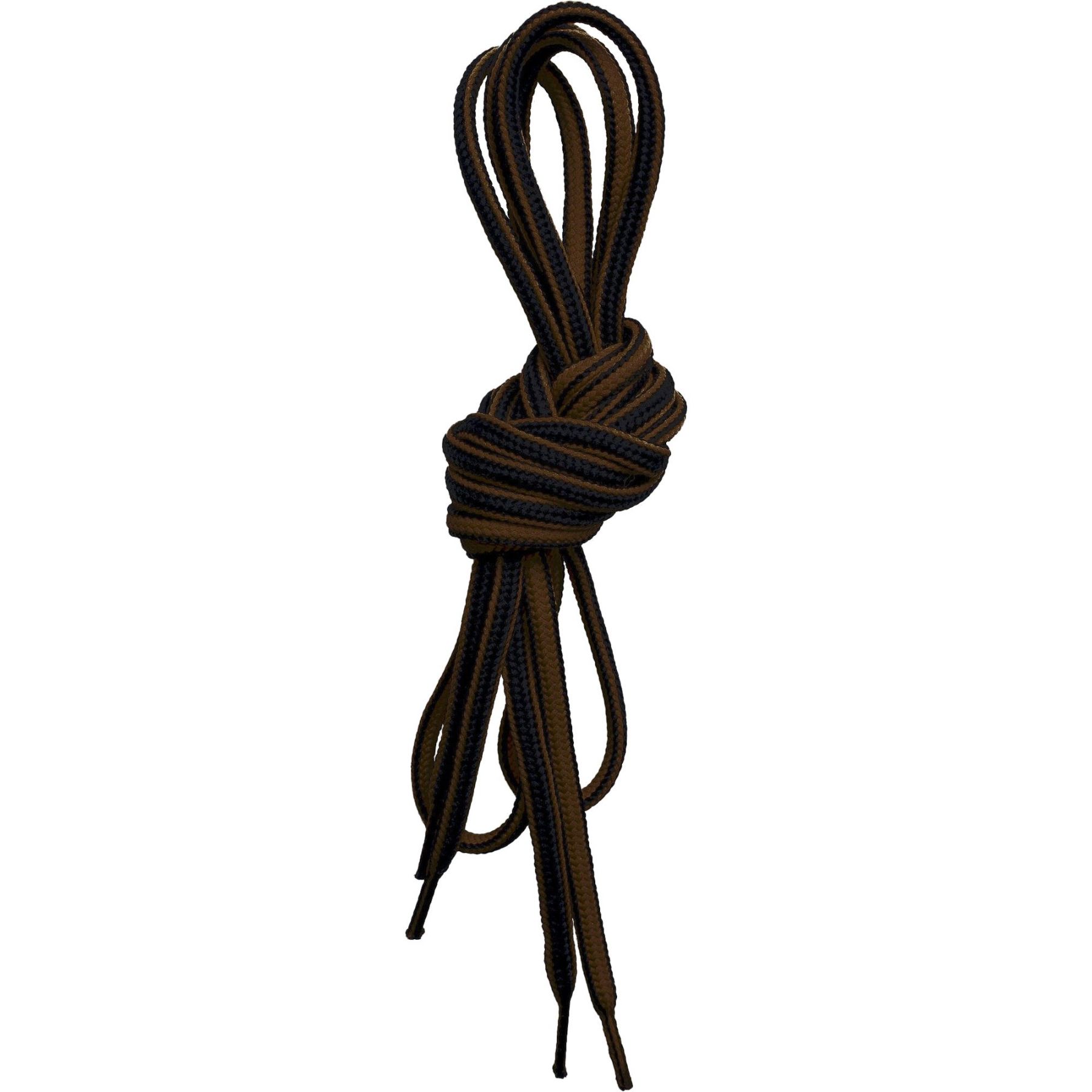 Lundhags Round Shoe Laces 150cm, skolisser, svart/brun