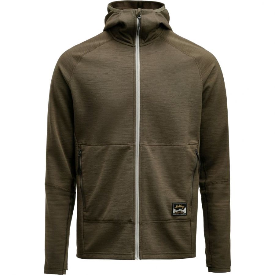 Lundhags Tived Merino Hoodie, mellomlag, herre, grønn