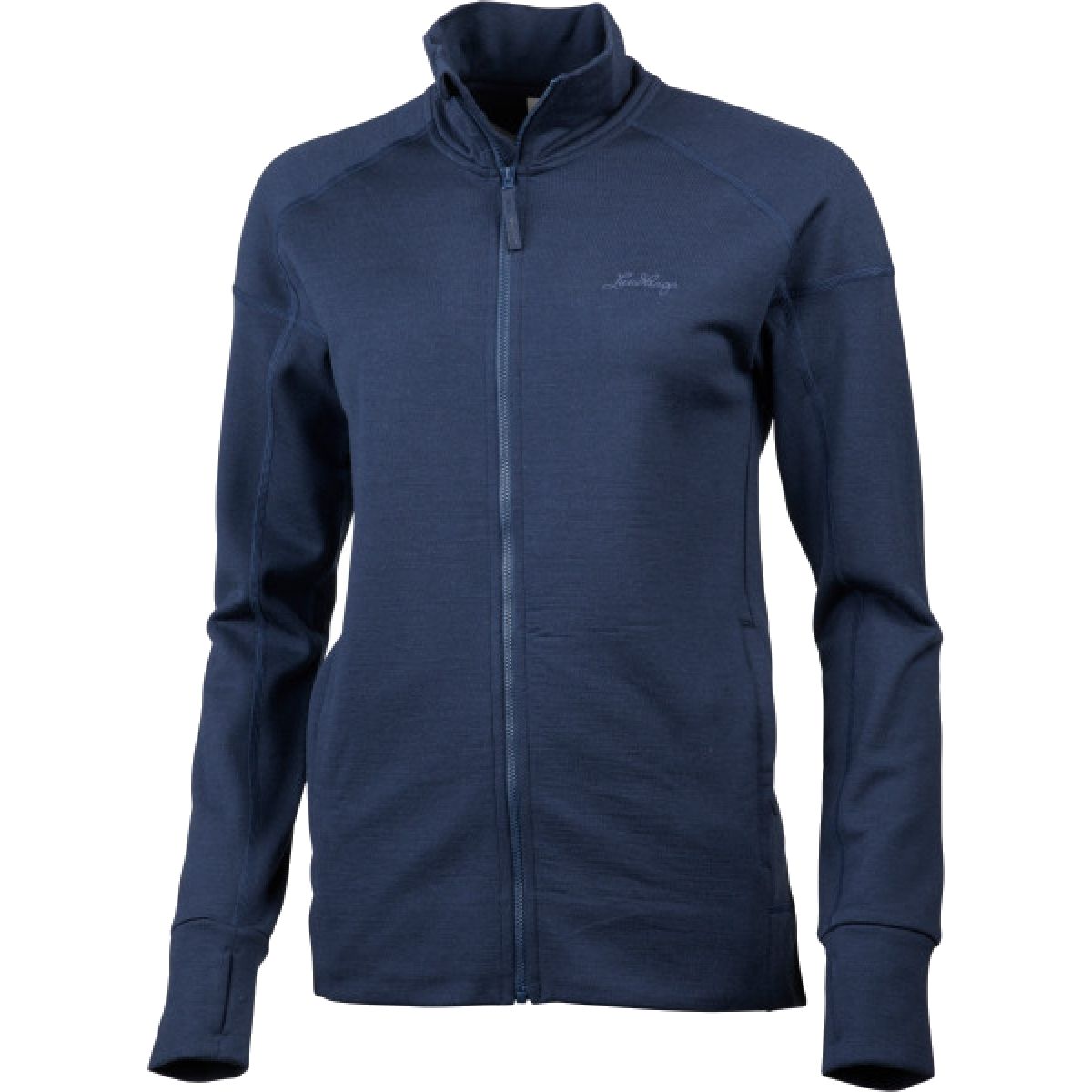 Lundhags Ullto Merino Ws Full Zip, mellomlag, dame, blå