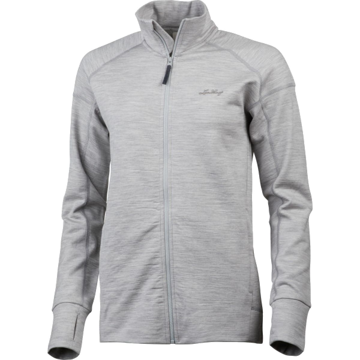 Lundhags Ullto Merino Ws Full Zip, mellomlag, dame, grå