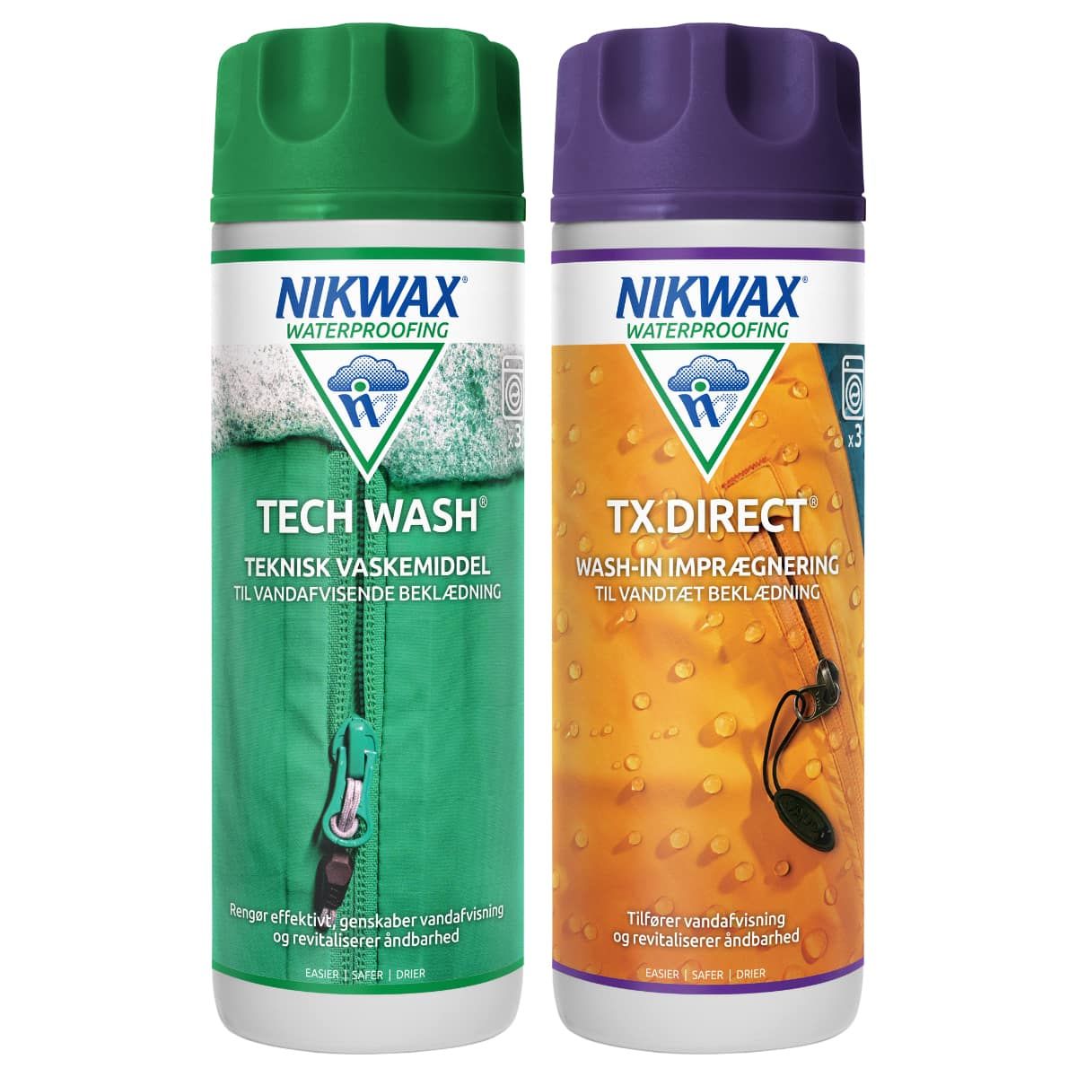 Nikwax Tech Wash + TX Direct Wash-In, 2x300ml