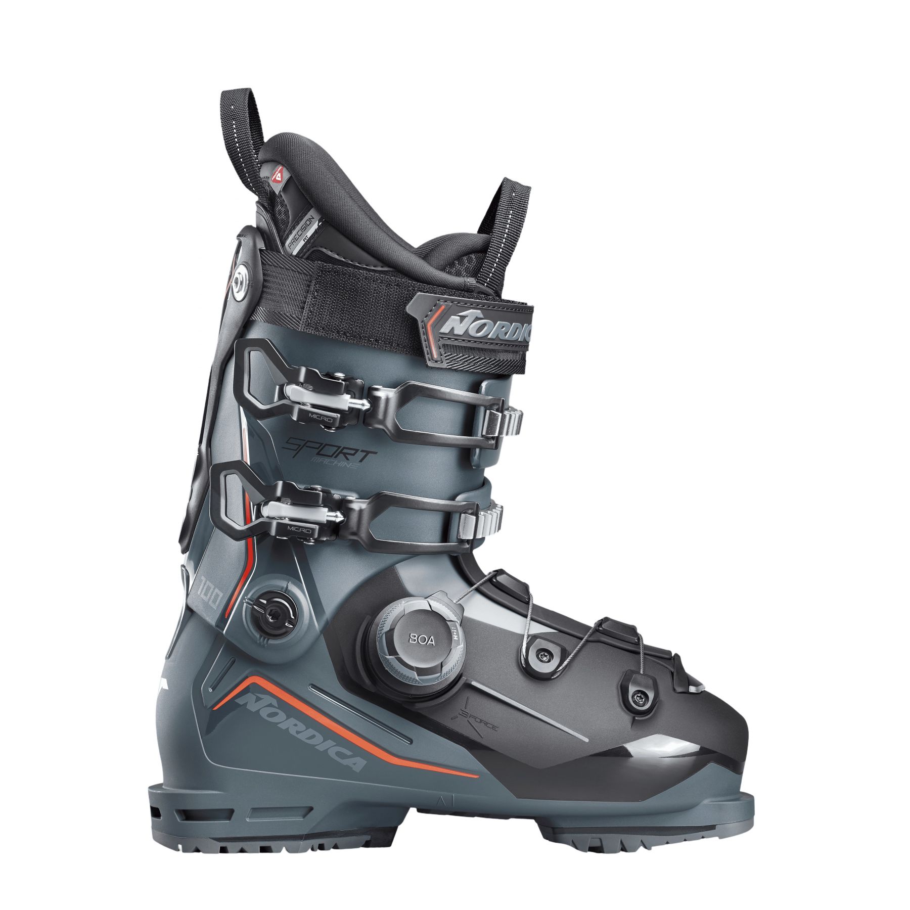 Nordica Sportmachine 3 100 BOA, Skistøvler, Herre, Green/Black/Red