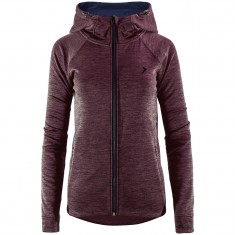 Outhorn Betty Hoodie, Dame, Burgunder Outhorn Fleecejakke, Dame, Burgundy Melange