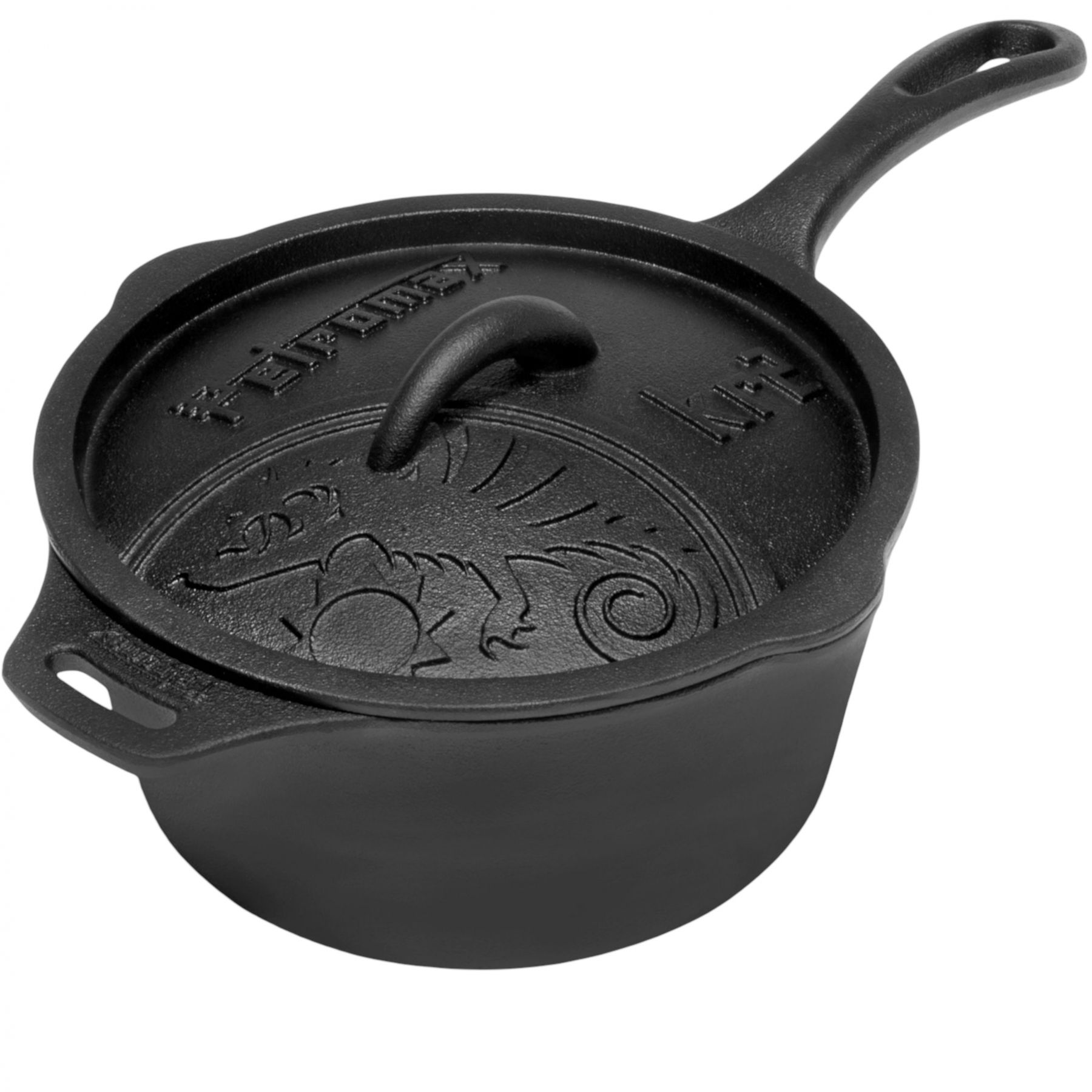 Petromax KR2 Cast-iron saucepan, gryte, svart