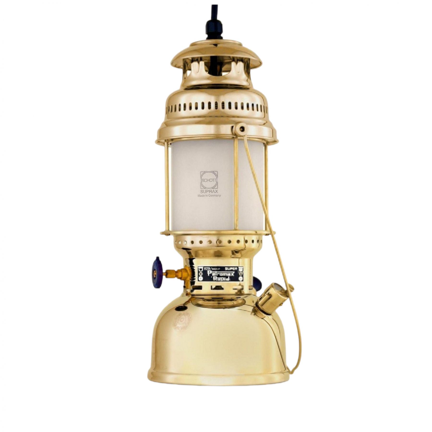 Petromax Lampe HK500 Brass, lampe, messing