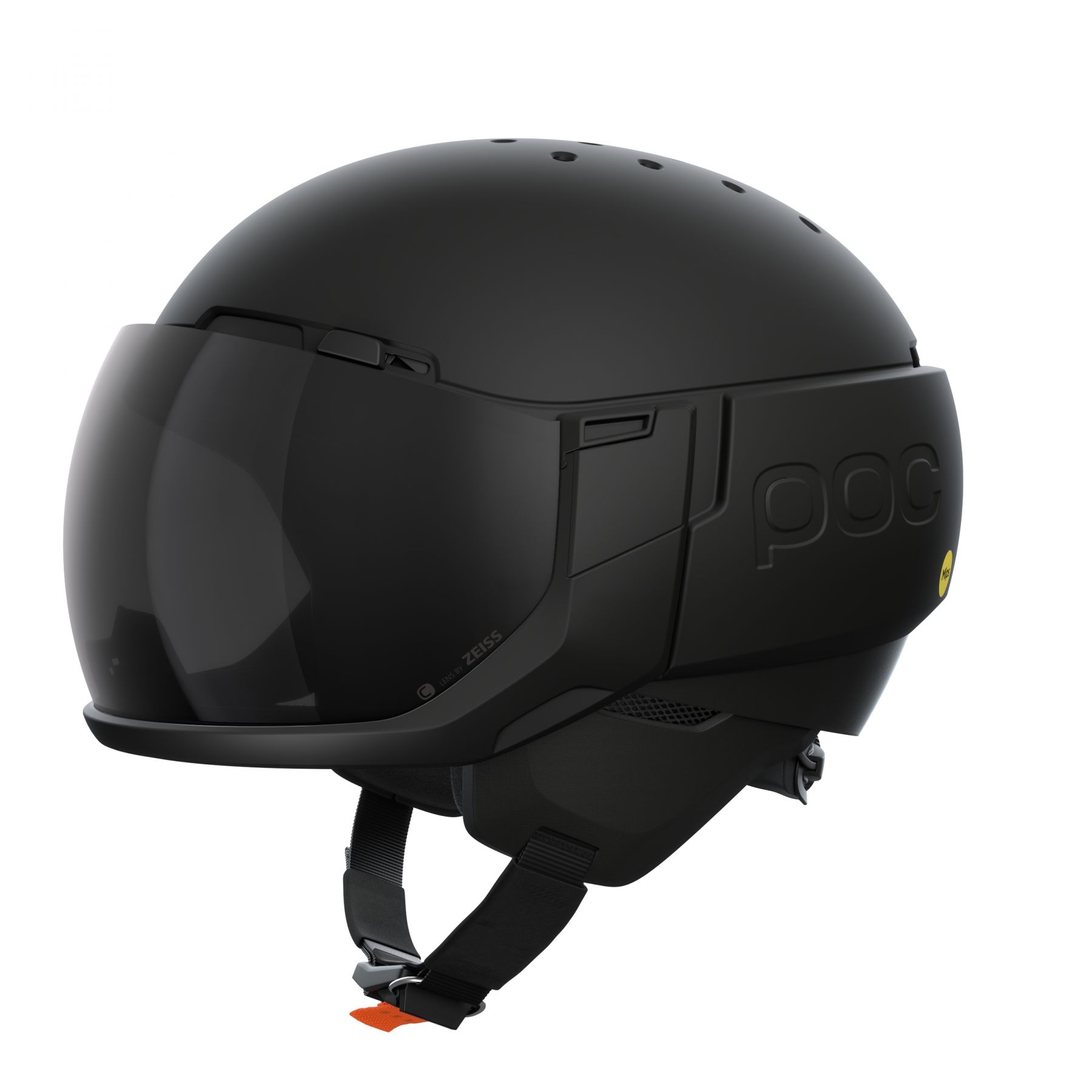 POC Levator MIPS, Skihjelm med visir, Uranium Black Matt