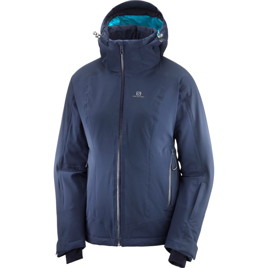 Salomon Brilliant JKT W, Skijakke, Dame, Blue Salomon Brilliant JKT W, Skijakke, Dame, Blue