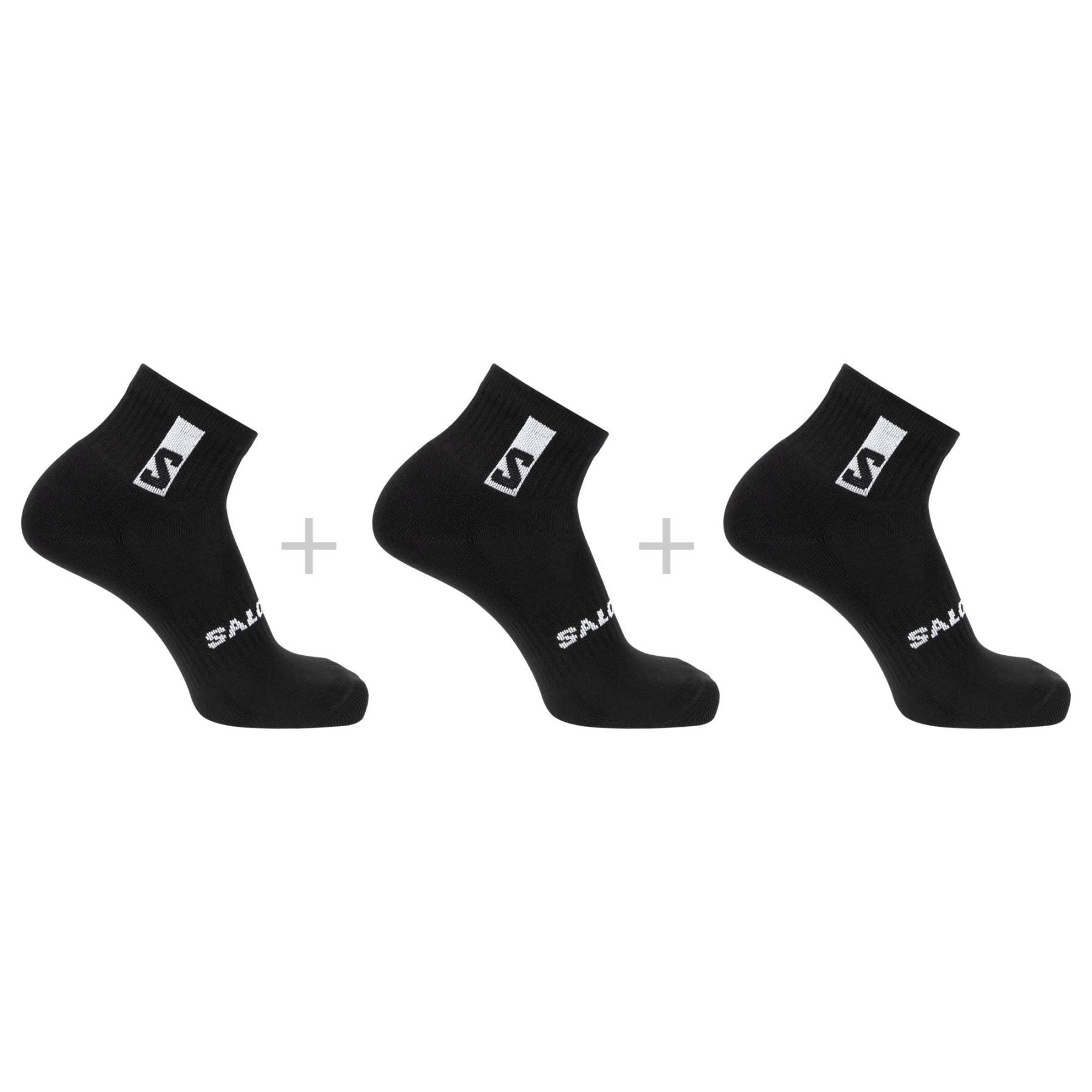 Salomon Everyday Ankle 3-pack, Sokker, BLACK/BLACK/BLACK