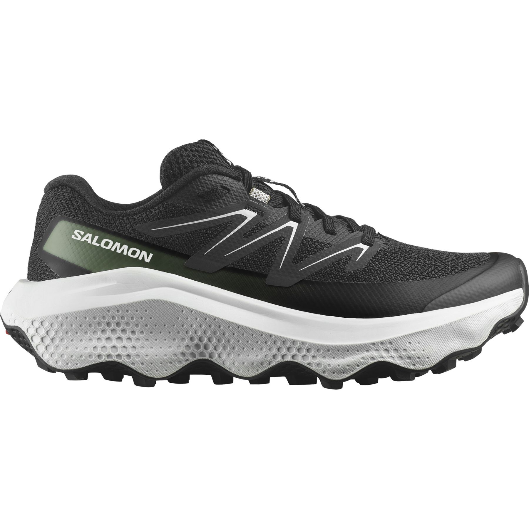 Salomon Ultra Flow 2, Løpesko, Dame, Black/White/Agave Green