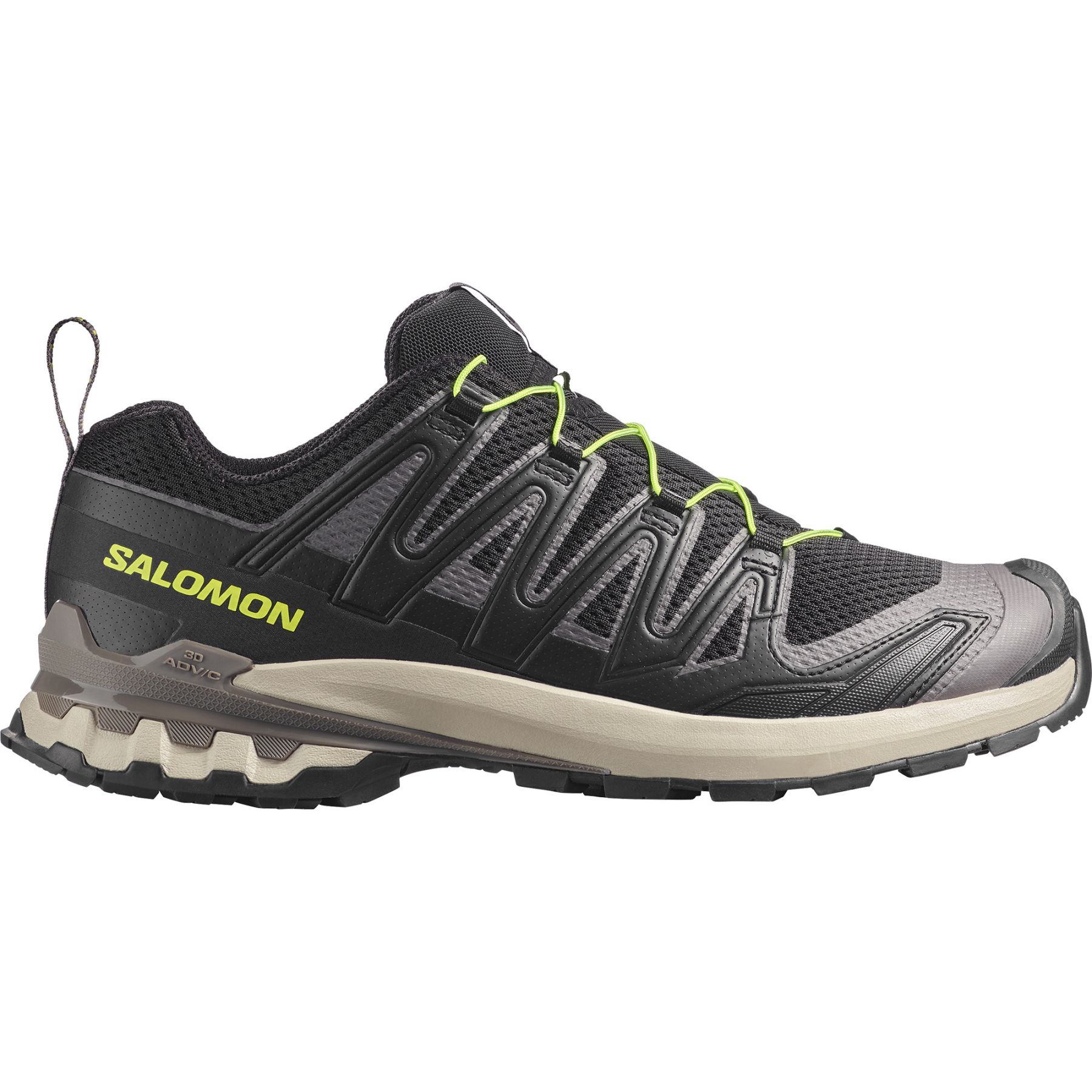 Salomon XA Pro 3D V9, Terrengsko, Herre, Black/Dark Gull Gray/Acid Lime