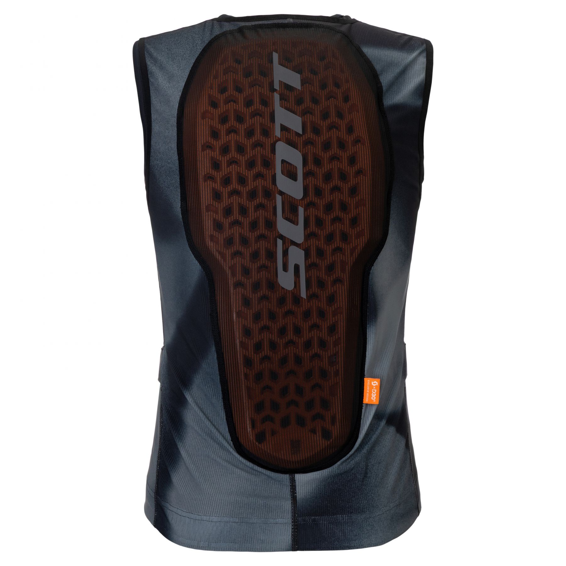 Scott Vest Airflow, Ryggplate, Herre, Caviar Black/Dark Grey