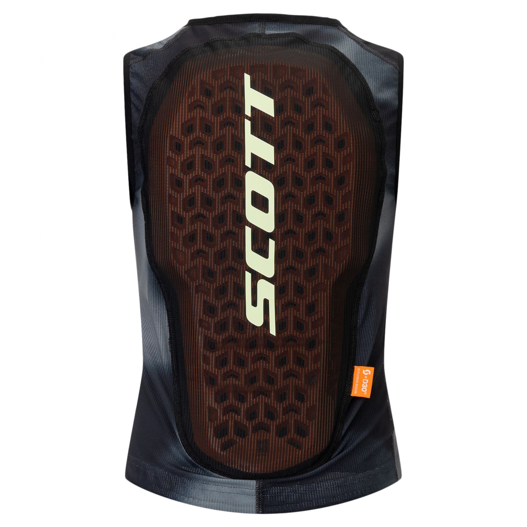 Scott Vest Airflow, Ryggplate, Junior, Caviar Black/Dark Grey