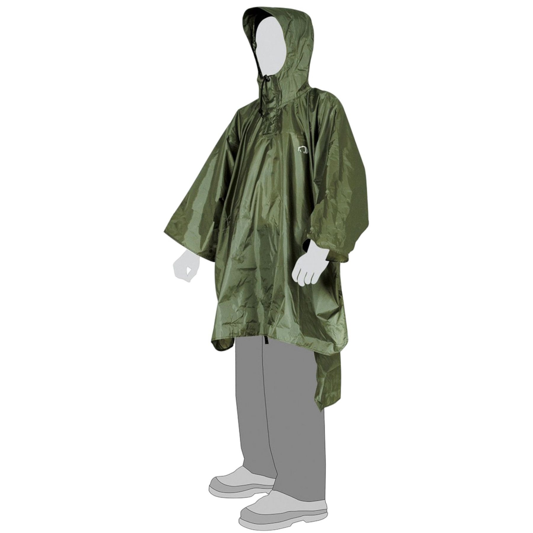Tatonka Poncho 2, regnslag, grønn